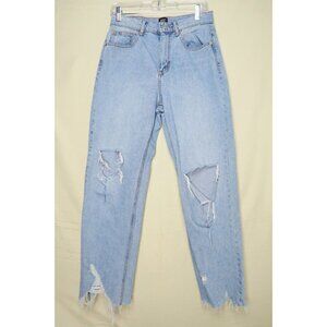 BDG Urban Outfitters Cowboy Jeans Womens 29 Distressed Denim High Rise Raw Hem